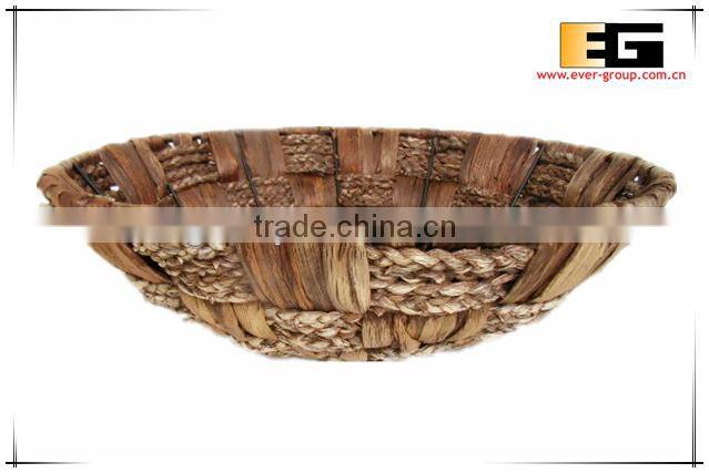 Round Natural Waterhyacinth Grass Tray