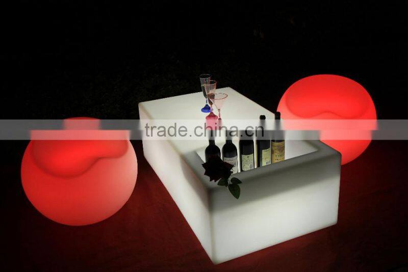 fashionable led chair, apple shape light club sofa, colar changing led bar sofa