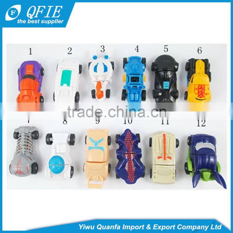 Through EN71 certification 4.5cm plastic pull back small car toy for vending machine