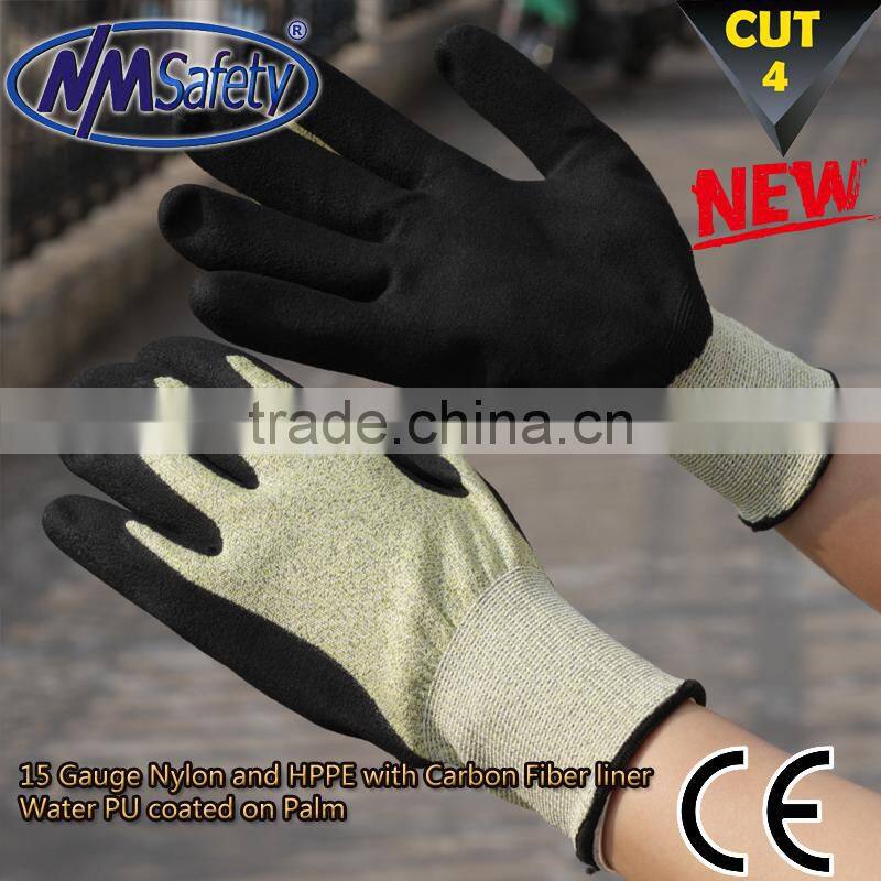 NMSAFETY 15 gauge ESD cut proof gloves cut resistant gloves ppe gloves