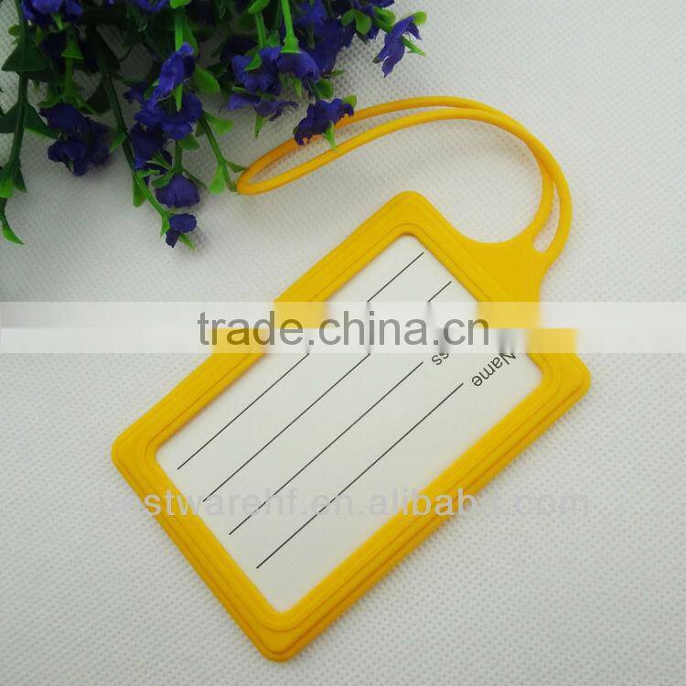 Fashion silicone promotion gifts,business card holder luggage tags