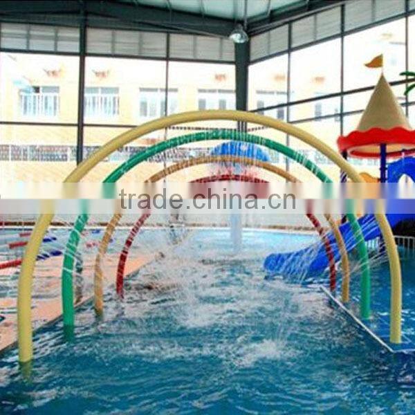 Customized indoor spa pool use arc hook stainless steel spa pool massage swimming pool waterfall