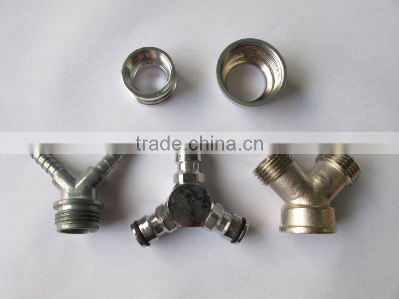 Zinc Y shut-off valve with yellow color