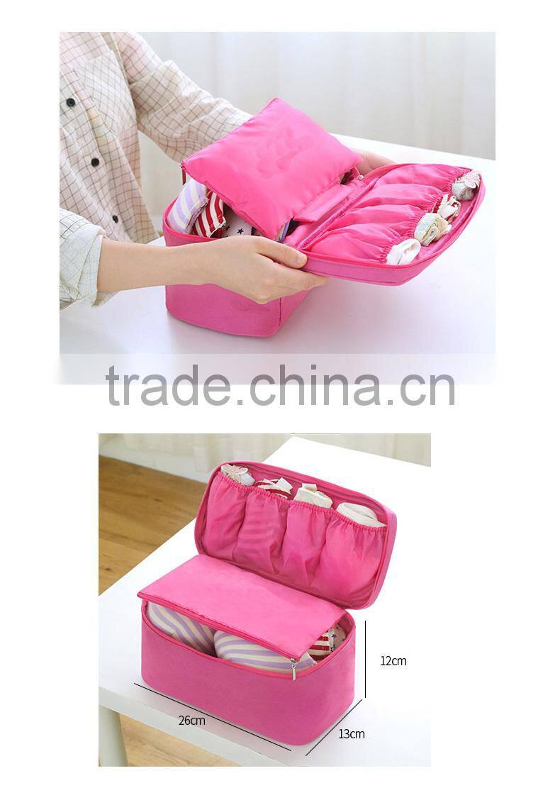New style cosmetic bag and clothes bra organizer bag for travel