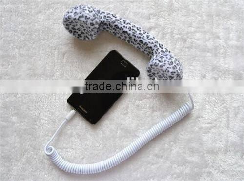 leopard print phone handset for all mobile Phone