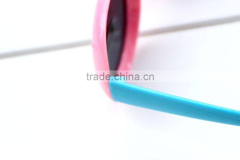 Candy Color Kids Sun Glasses Fashionable Glasses Plastic Cheap Sunglasses