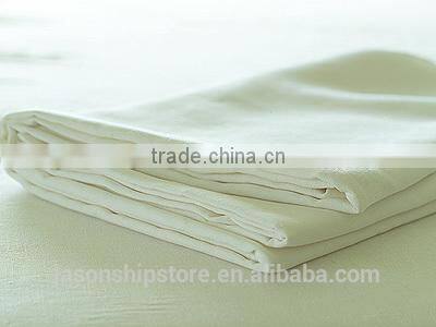 Marine Wholesale 100% Cotton White Blue Bed Sheet