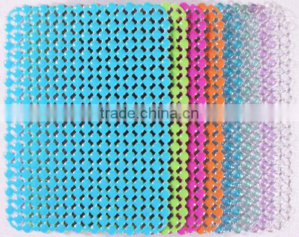 hot sell clear sink mat / rubber sink mat / plastic kitchen sink mat