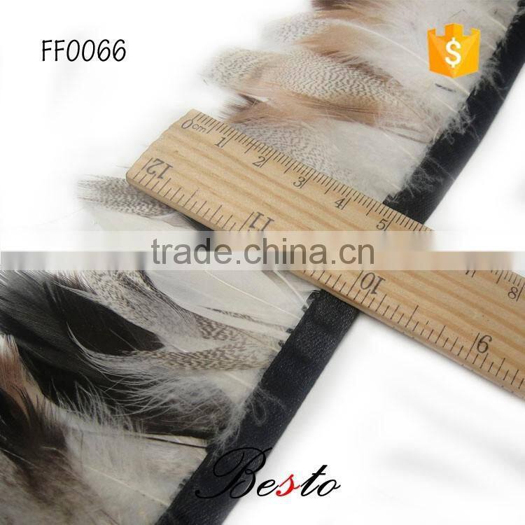 Custom feather trim natural chinchilla feathers trimming