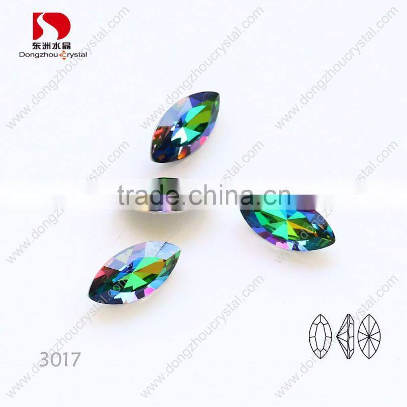 wholesale pointy horse eyes crystal beads and rhinestones,used in ornaments/trimmings
