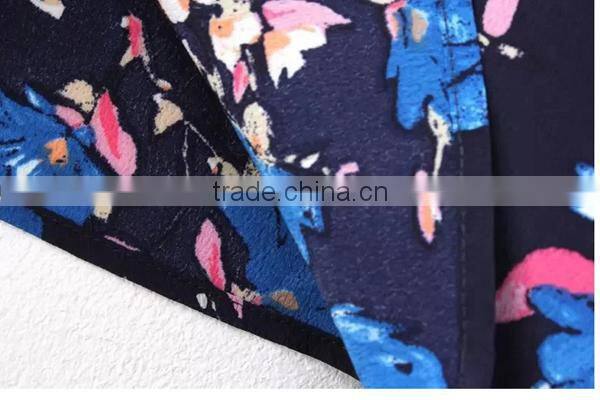 HD-D249 Wholesale midi strappy in floral print women summer dress