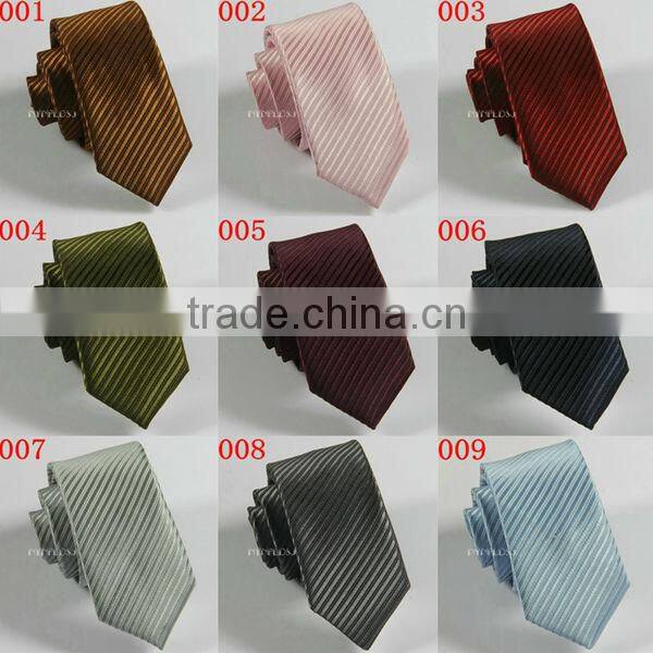 HD-T18 2014 Men's new fashion polyester striped tie,custom checked neck tie
