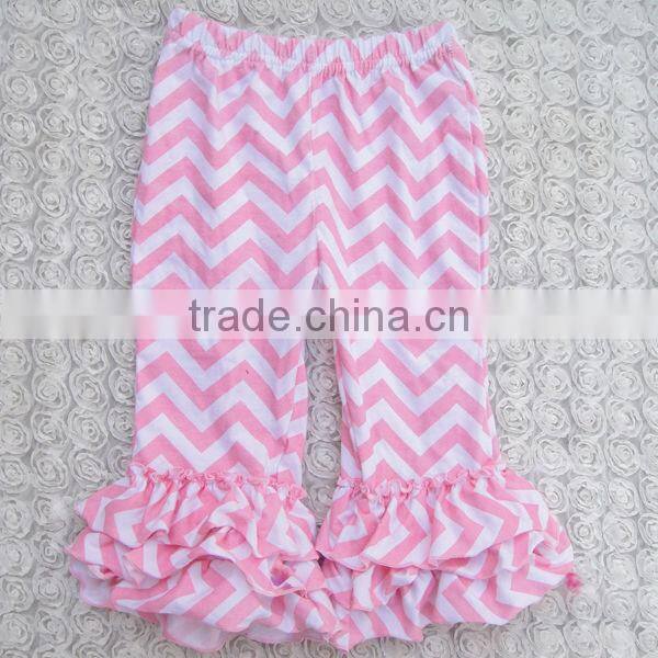 Childrens Boutique Ruffle Girl Leggings Wholesale Icing Triple Ruffle Pants