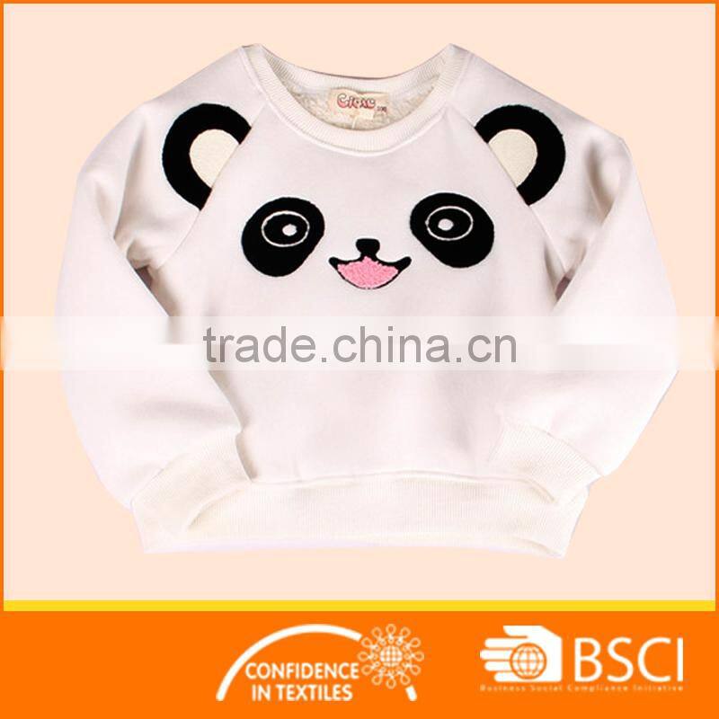 Kid Girl Knitting Wear Embroidered Pullover Long Sleeve Fleece Sweater