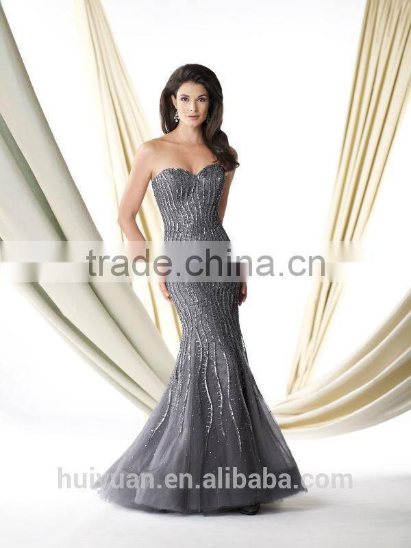 formal women beaded sleeveless evening dress mermaid