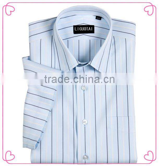 100% cotton,50*50,140*86,yarn dyed luxury blue french cuff silkly long sleeve classic men's dress shirt