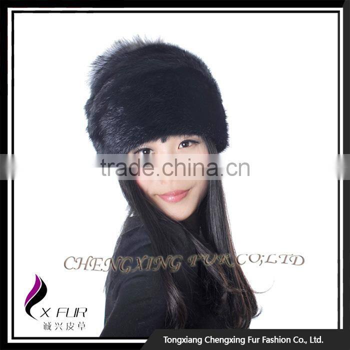 CX-C-181 Hot Sale Fashion Cap / Wholesale Price Mink Fur Hat