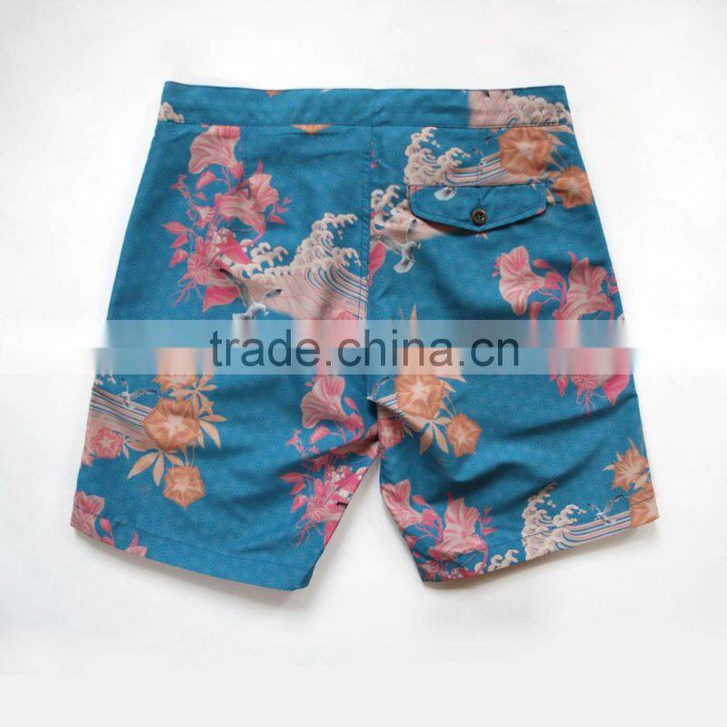 Quick Drying Recycled Recyclable Polyester Beach Short Tailored Swim Short Worn All Day Customize Mesh Pocket Bags Surfing Short