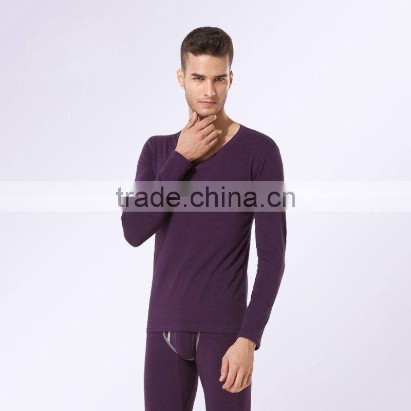 v-neck long johns underwear