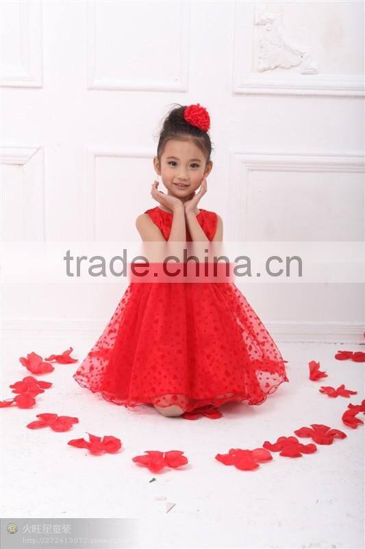 2017 Hottest Red Flower Girl wedding headdress