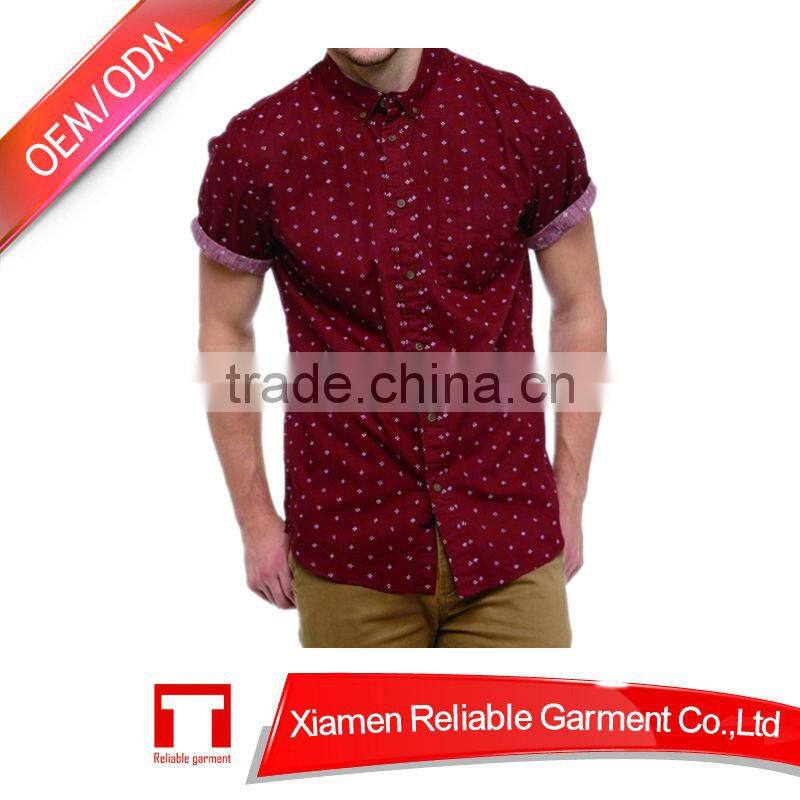 New fashion check pattern new design short sleeve men's casual shirt