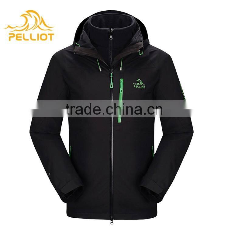 Mens OEM/ODM Service Outdoor Waterproof 3 in 1 Jacket