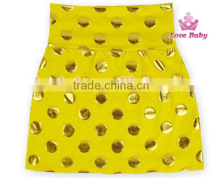 Wholesale latest sequin dot kids ruffles skirt colorful pettiskirts tutu for kids