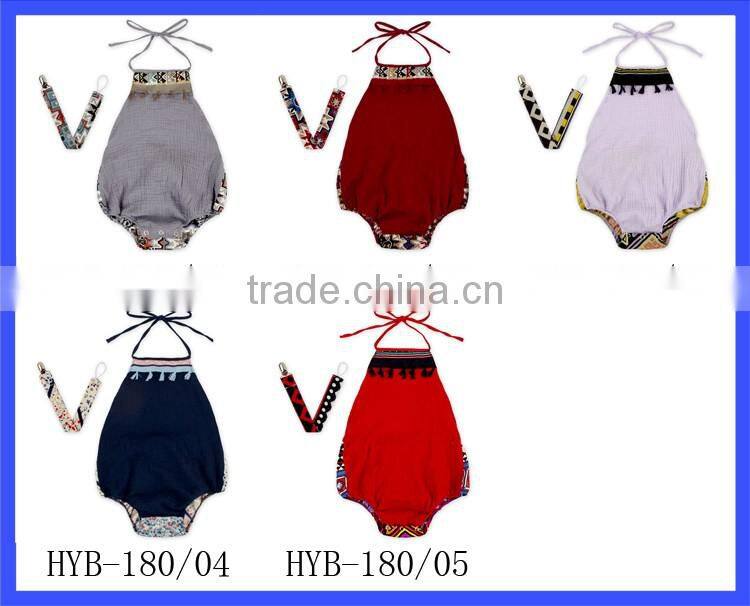 HYB180 Yihong Clothing New Design Soft Cotton Stitching Baby One Piece Romper Punjabi Suits In New Delhi