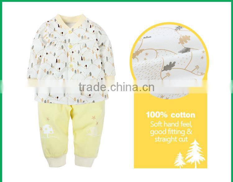 Child clothes kids wholesale clothing cotton children clothing set with OEM Branded