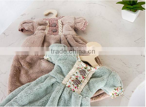 Hot sale new arrival microfiber material fashion lovely skirt design bath hand towels,Bath towel