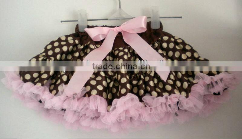 hot pink baby girl fluffy satin pettiskirts girl's tutu skirts