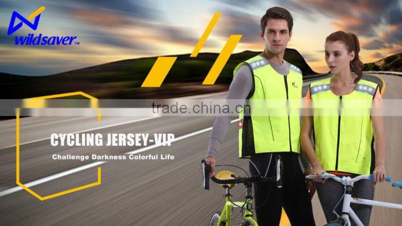In-stock outdoor traffic nitght LED luminous cycling motorcycle vest