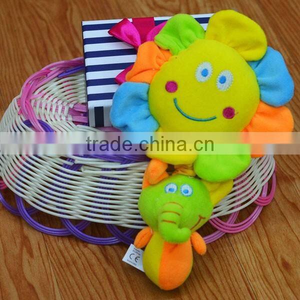 Moon& star& sunflower pull string musical Plush toys baby educational stuffed & plush toy
