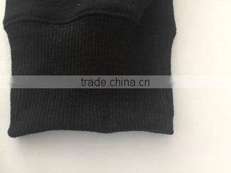 Men's fleece black embroidey pullover hoodie