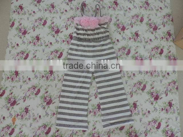 Hot sale romper baby girls clothing fashion sleeveless cherven stripes cotton tops romper 2016 summer vacation kids