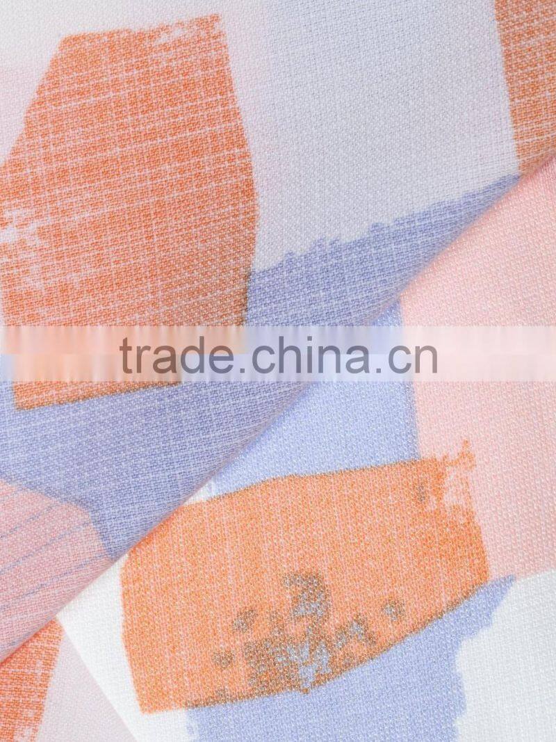 Ladies printed no sleeve contrast color dress sets