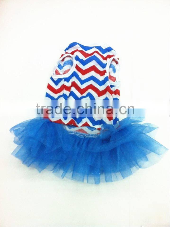 Navy Style Puppy Dress Dog Tutu Dress