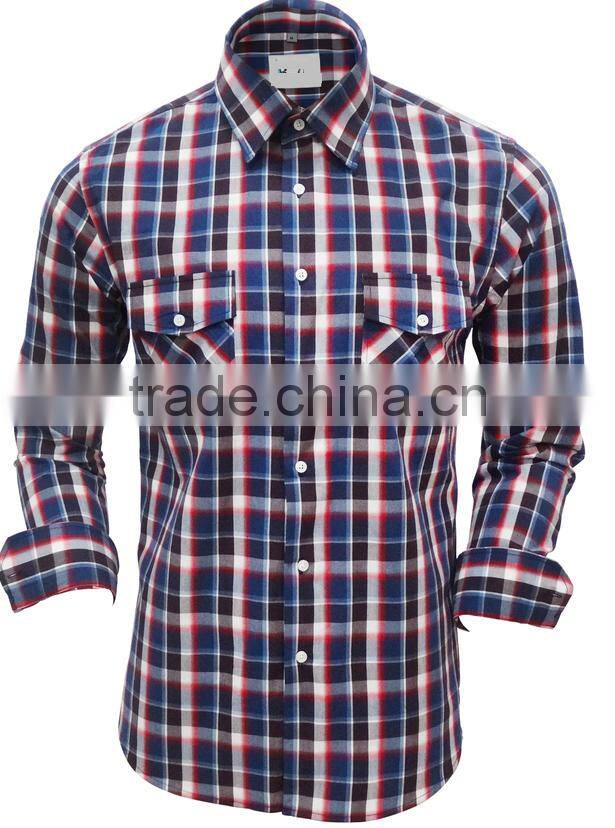 2017 new pattern shirts with long sleeve carbon peach