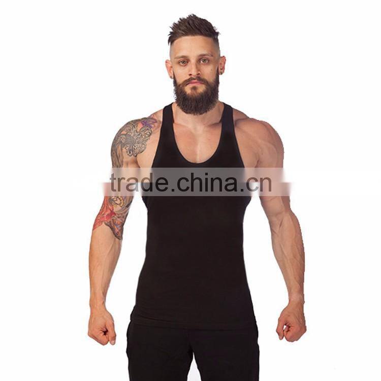 Shandao OEM custom logo plain design sleeveless slim fit men gym wear fitness