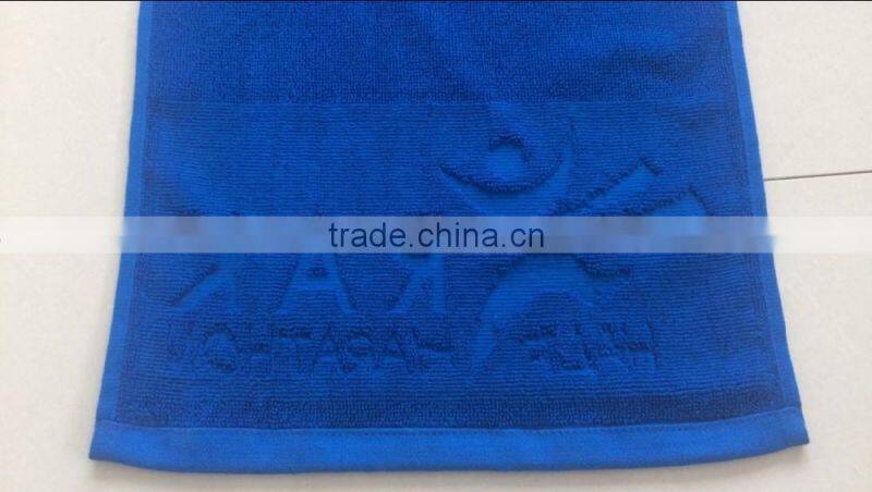 emboss logo towel, cotton fitness towel, personalized towels