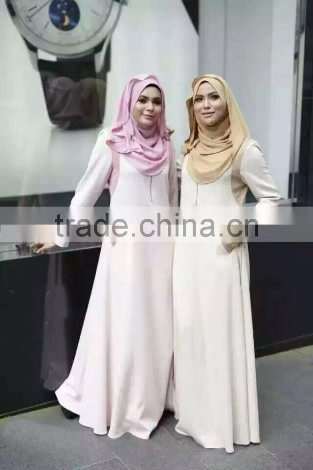 grey check casual sunshine hemp muslim dress/ muslim islamic fashionable abaya kaftan dresses/fancy dl islamic muslim dress