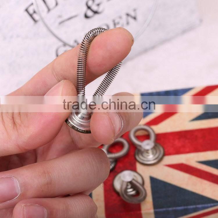 6 Pack Spring Button Extender on Jeans Pants/Waistband/Collar/Trousers/Shirt Elastic Sretch Button Expander 2017