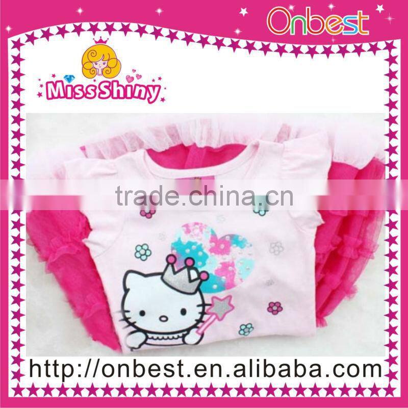 Good quality Pettiskirt Baby Girl Ruffle Tutu Pettiskirt with zebra bow