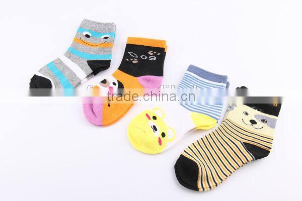 autumn&winter high quality 100%cotton cartoon cute child socks