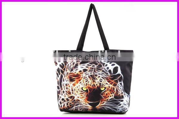 2014 germany hot sale leopard printed canvas bag