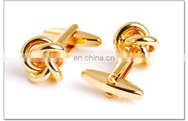 Metal Knot Cufflinks Gold Cuff link