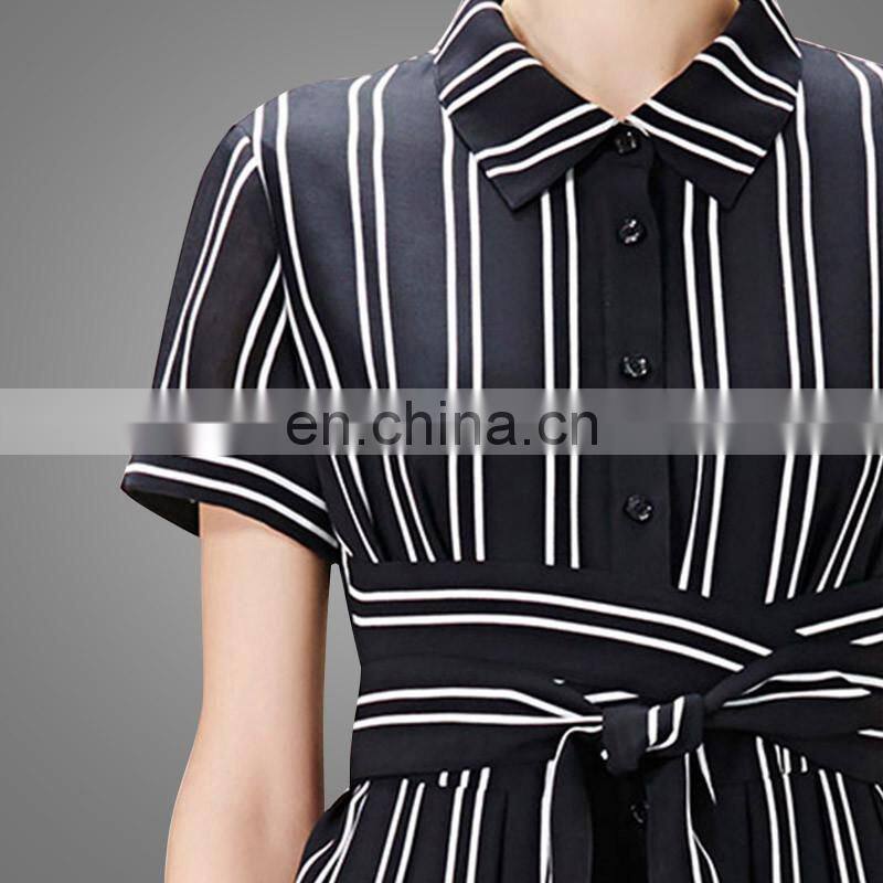 Latest Dress Design High Quality Summer Fashion Woman Dress Midi Dress