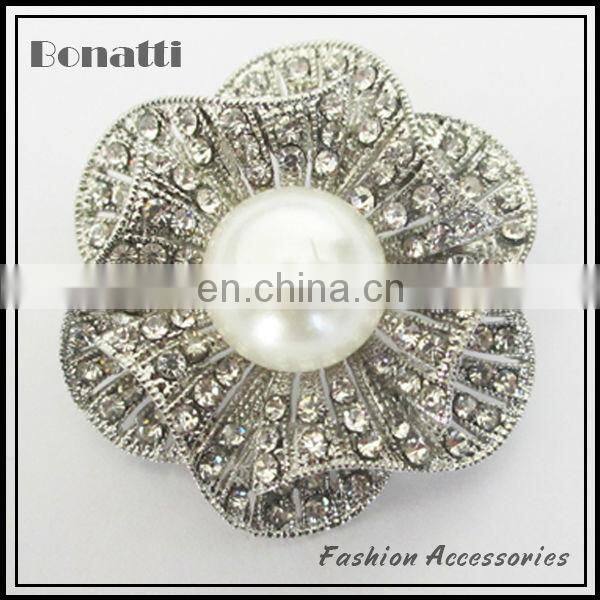 2013 newest turquoise crystal brooch with green rhinestone