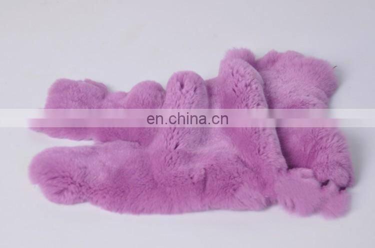 100% Natural Rex Rabbit Fur Skin Dyed Rex Rabbit Fur Pelt From China