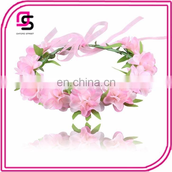 Newest design fashion cloth flower headband accessories for beach wedding